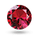 red gemstone